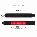 Red630™ HeatWave Flex recovery belt with red and near-infrared light therapy for pain relief and muscle recovery.