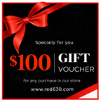 Red630™ gift card featuring a sleek red design, perfect for gifting or personal use.