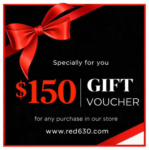 Red630™ gift card featuring a sleek design, perfect for gifting or personal use, with the Red630™ logo displayed on the front.